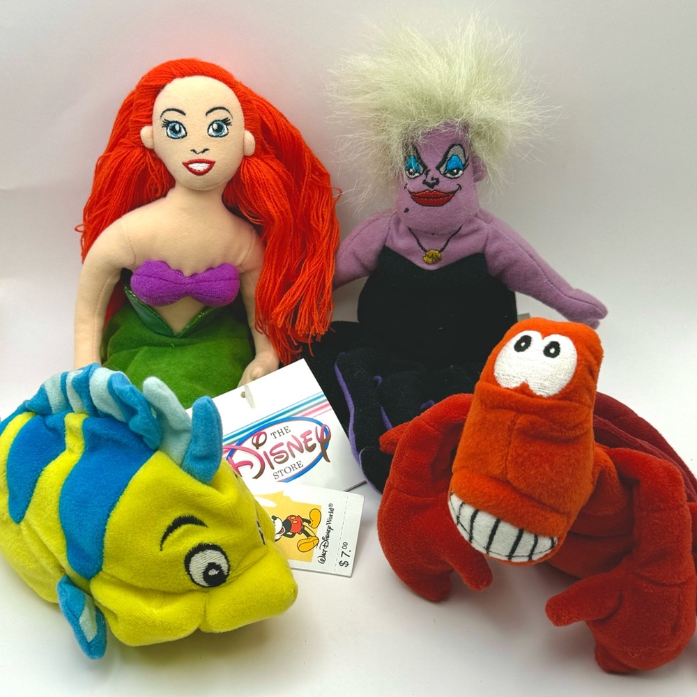 Disney Store The Little Mermaid Plush Toy Set - Multicolor